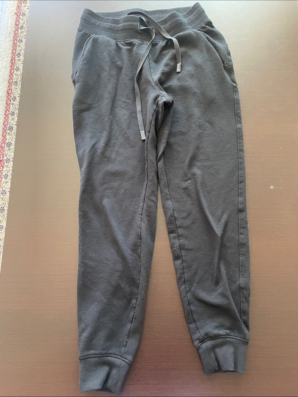 Athletic Works Black Jogger Drawstring Sweatpants with Pockets